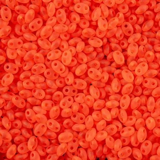 Matubo 2-Hole Czech Glass Opaque Miniduo Beads, 50g Hyacinth Matte {1}