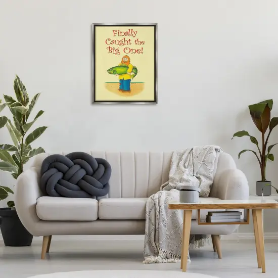 Stupell Industries The Big One Fisherman Floating Frame Design by Roger Straub {2}