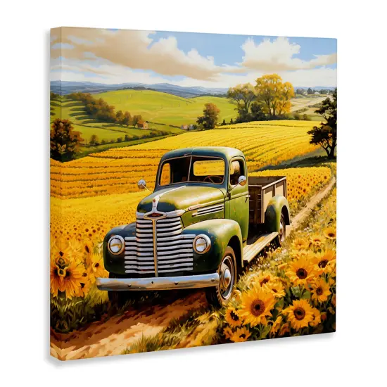 Stupell Industries Truck Through Sunflower Field Canvas Design by Heidi Kuntz {3}