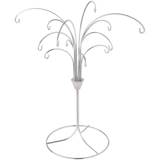 Bard's 12 Arm Silver Ornament Stand, Tree, 11.5" H x 10" W x 10" D {1}