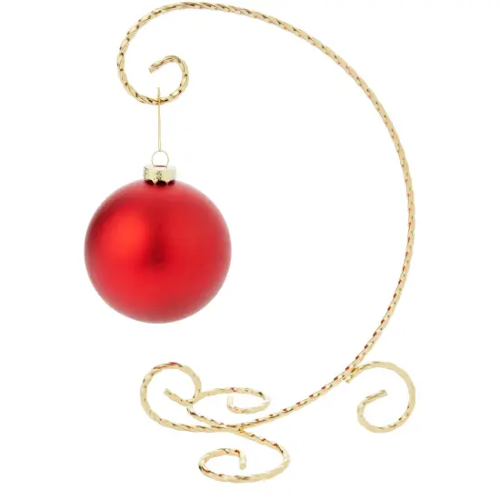 Bard's Gold-toned Ornament Stand, Medium, 9.5" H x 5" W x 6" D {3}