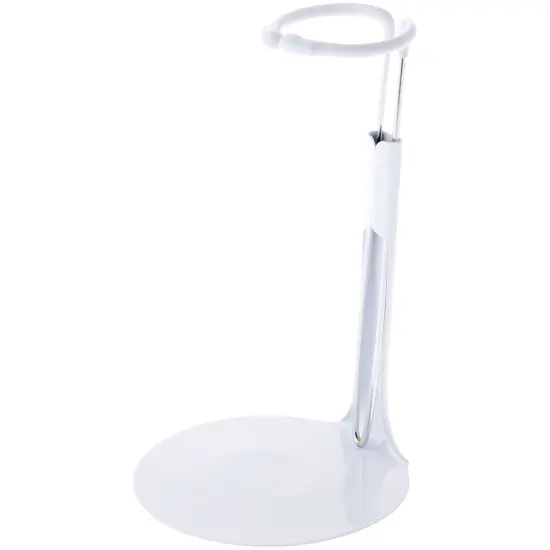 Bard's 792W White Adjustable Doll Stand, fits 9 to 11.5 inch Dolls, waist width adjusts from 1.25 to 2 inches {1}