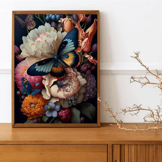 Butterfly Paint by Numbers Adult Kit -Adult Paint by Numbers Butterfly,Paint by Number Perfect for Gift Home Wall Decor(40x50cm) {4}