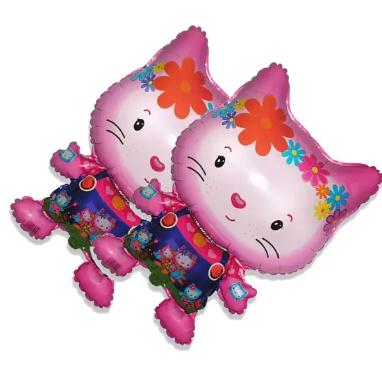 Little Cat Friend White Foil Balloon Large Shape 29" {2}