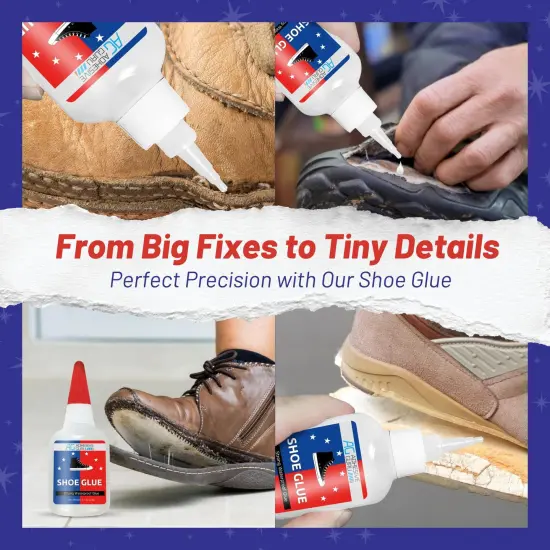 ADHESIVE GURU Shoe Glue 0.7 oz &ndash; Fast-Drying Strong CA Adhesive for Leather, Rubber, Shoe Repairs, Clear Finish, Water-resistant {5}