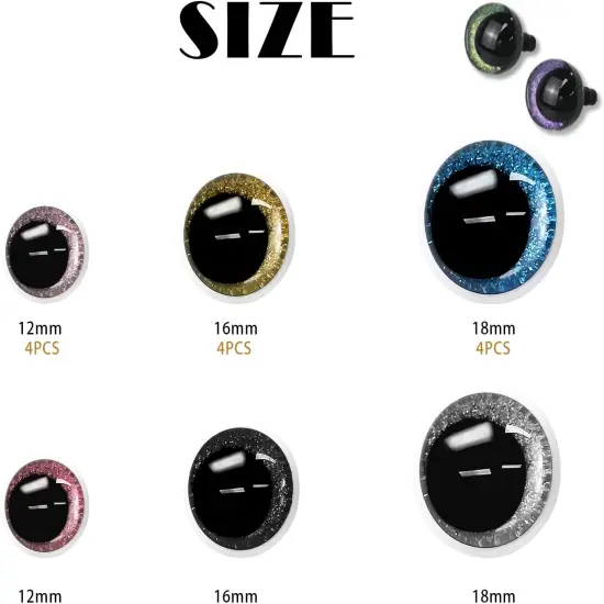 Safety Eyes for Crocheting with Washers {2}