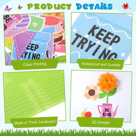 73 Pcs Flower Bulletin Board Decoration Set {2}