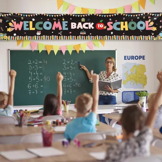 Welcome Back to School Banner(Black) {4}
