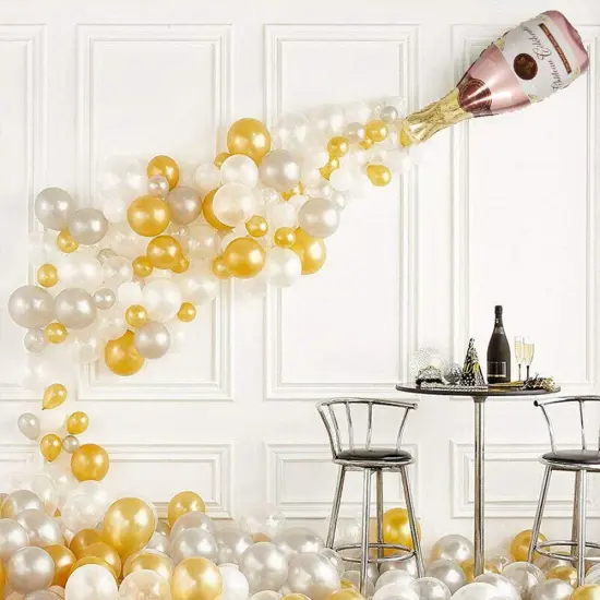 4PCS Champagne Bottle Balloons {4}