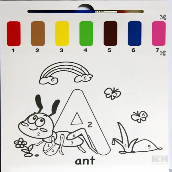 Animal Alphabet Water Coloring Book {2}