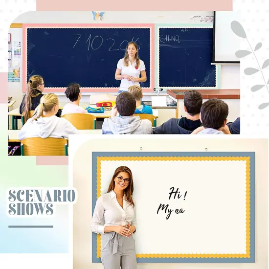 6 Rolls 196.8 ft Colorful Bulletin Board {5}