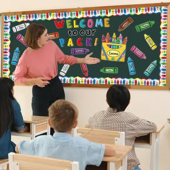 87Pcs Classroom Bulletin Board Decorations Set {3}