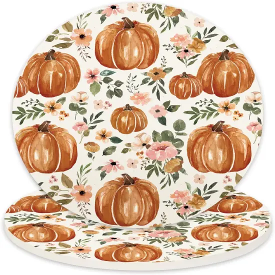 4Pcs Fall Coasters {1}