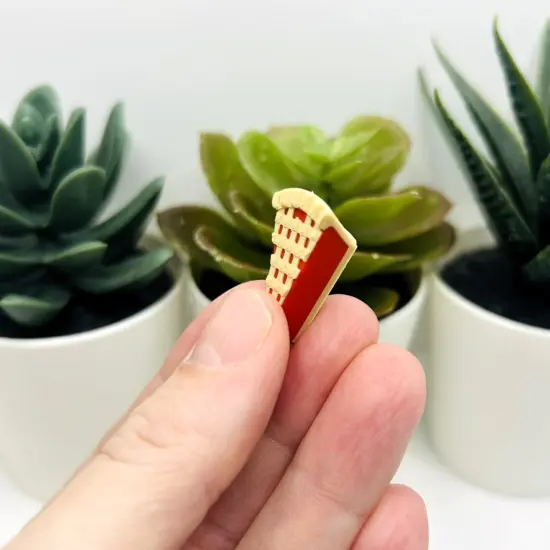 3D Lattice Cherry Pie Charms, 25x19mm {5}