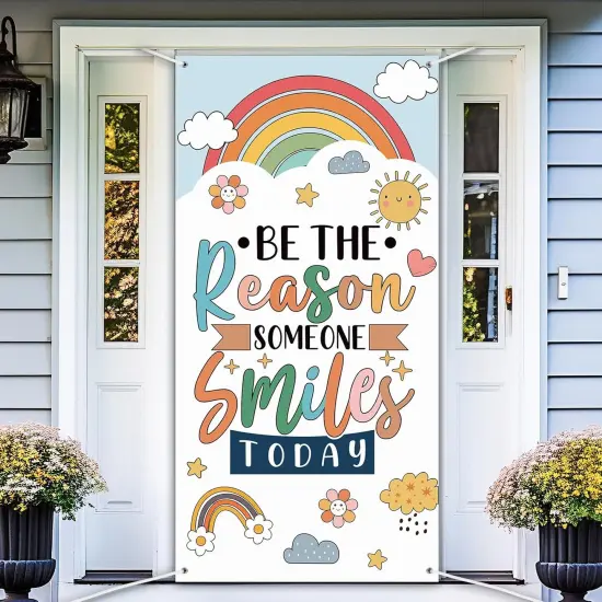 Boho Classroom Door Cover Decoration First of School Door Banner {1}