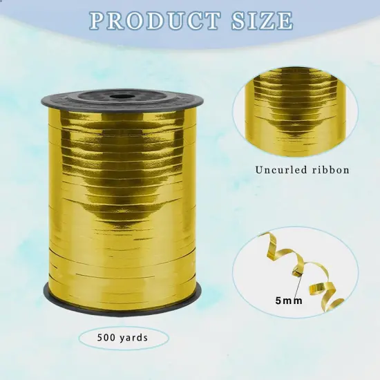 500 Yard Bright Gold Curling Ribbon {2}