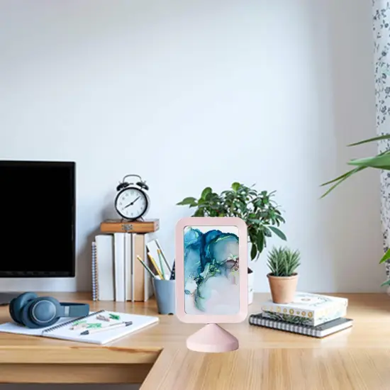 4x6 Light Pink Double-Sided Photo Frame &ndash; Freestanding Display for Two Pictures, Menu Holder, or Reception Sign &ndash; No Back Panel for Easy Image Swap {3}