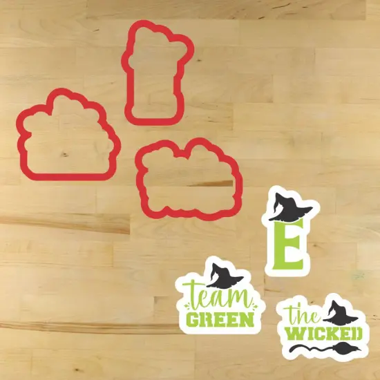 Team Green Cookie Stencil Set | Halloween Cookie Stencil | Halloween Arts & Crafts Stencil | Confection Couture | {4}