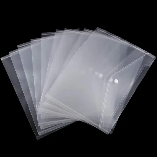 100 Pack 13 X 9 Inch Clear Plastic Envelope Folder {4}