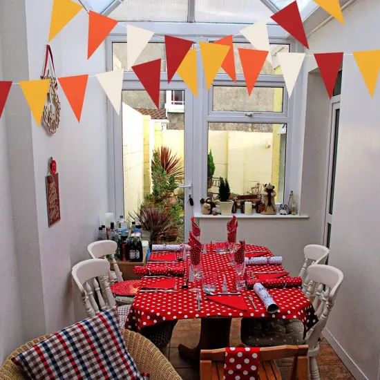 40Ft Triangle Flag Paper Pennant Banner {4}