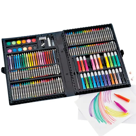 Collections Etc 168-Piece Artist Drawing and Painting Mega Art Kit {2}