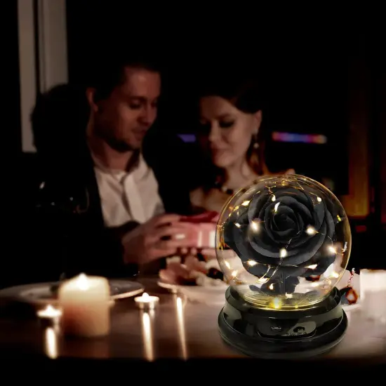 Black Rose Flowers Gifts - (Black) {4}