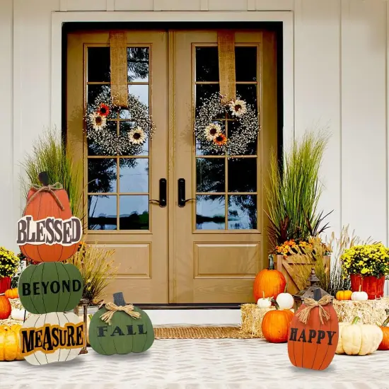 Outdoor Fall Decorations for Home {2}