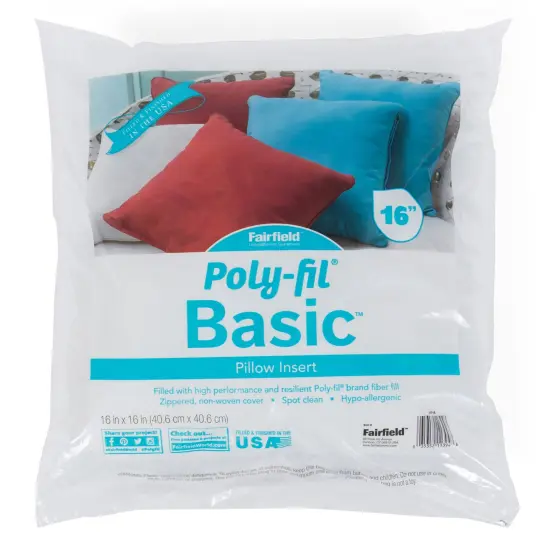 Fairfield Poly-Fill Basic Pillow Insert-16"X16" {1}