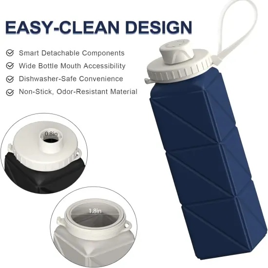 Silicone Foldable Portable Water Bottle {4}