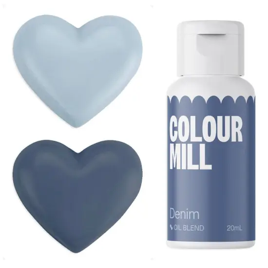 20ml Oil Based Colouring Denim Rich Vibrant Gel Colour Perfect For Buttercream Chocolate Cake Ganache {2}
