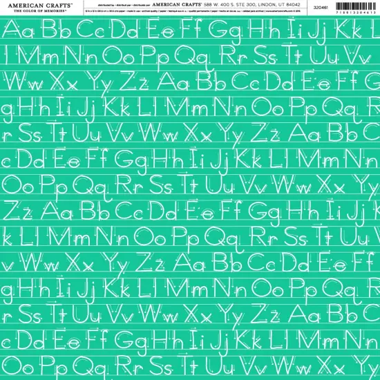 American Crafts Brands School & Boys Cardstock 12"X12" {2}