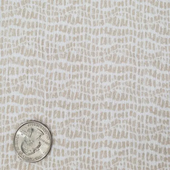 1 Yard Stylish Beige Rayon Crinkle Crepon Apparel Fabric 50 Inch Width {3}