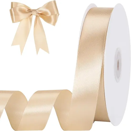 Champagne Gold Ribbon - 1 Inch, 50 Yards {1}
