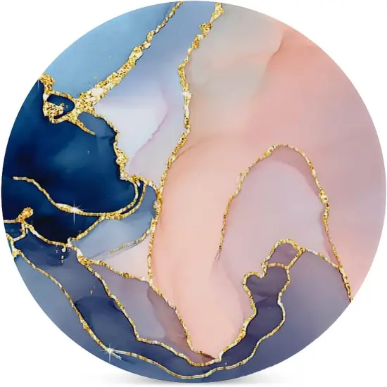 Pink Gold Marble Drink Absorbent Coaster {3}