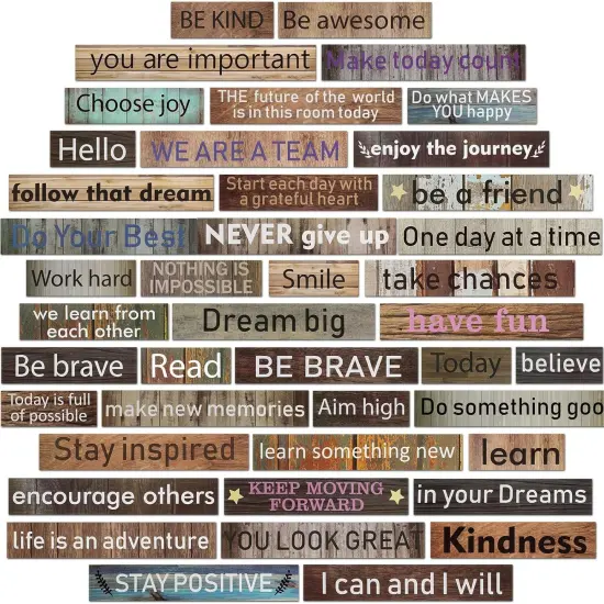 42 Pcs Growth Mindset Inspirational Posters Banners Motivational Posters {1}