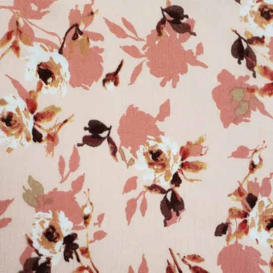 1 Yard Coral & Gold Rayon Crinkle Fabric Airy Lightweight Material with Elegant Texture for Dresses Blouses and Skirts 50/52 Inch Width {3}