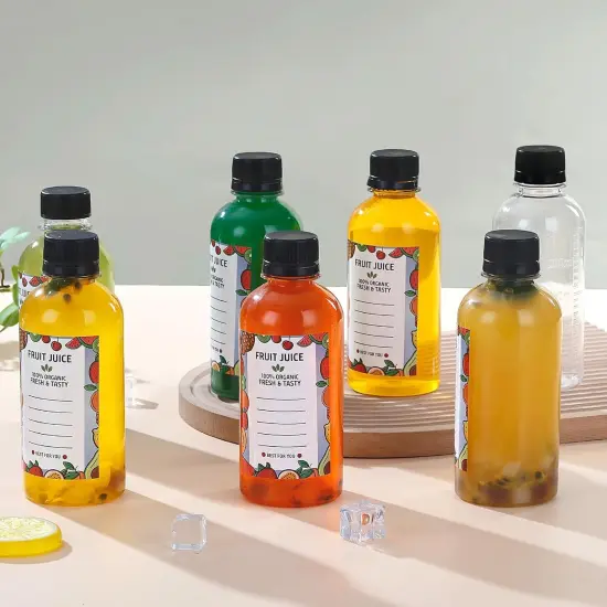 48pcs 8oz Plastic Juice Bottles with Caps {3}