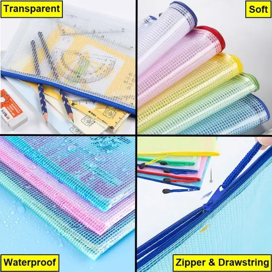 10 Pcs Zipper File Bags {2}