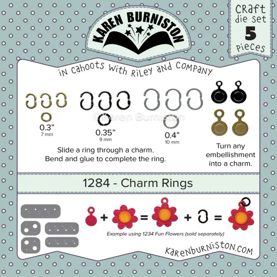 Karen Burniston Dies-Charm Rings {1}