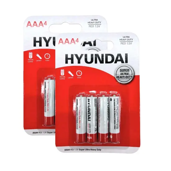 HYUNDAI&reg; 4 Pack AAA Heavy Duty Batteries {5}