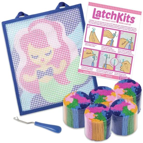 Latch Hook Mini Rug Kit-Mermaid {4}