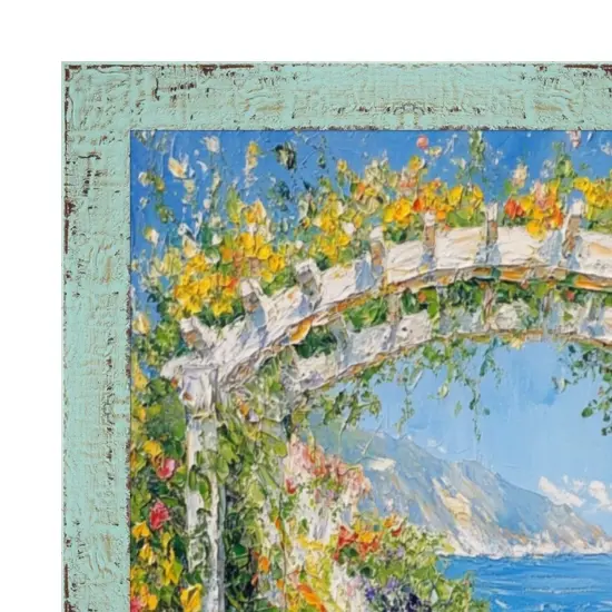 Slim Teal Seaspray Chabi Chic Farmhouse Barnwood Rustic Picture Frame 11x17 frame {1}