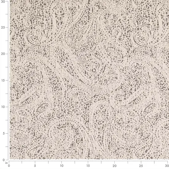 Paisley Coal - Black Paisley Upholstery Fabric 54 Inches" {3}