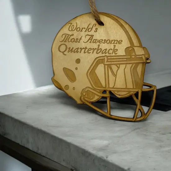 Worlds most Awesome Quarterback - Ornament {4}