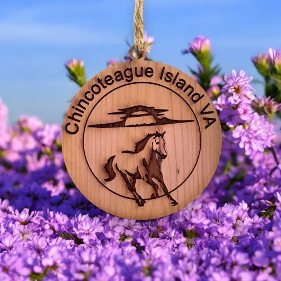 Chincoteague Island VA - Cedar Ornament {5}