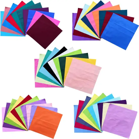 50PCS 12 x 12 inch Solid 100% Cotton Fat Quarters Fabric {3}