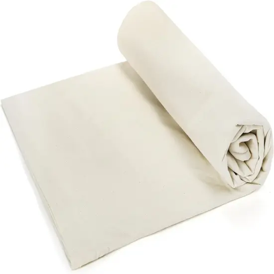 Cotton Muslin Fabric, 63 Inch x 5.5 Yards Muslin Cloth, Natural Unbleached {4}