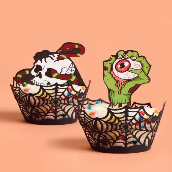 24 Pcs Halloween Cupcake Toppers {5}