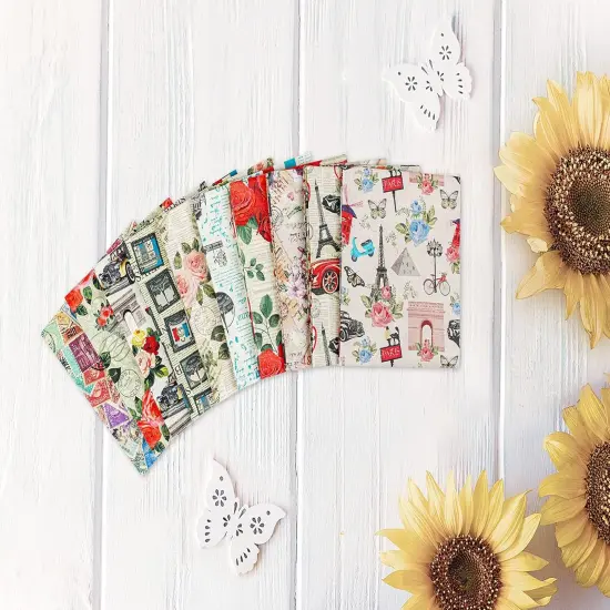 25 Options- 100% Cotton Quilting Fabric Bundles 10pcs Fat Quarters 18&rdquo;x21&rdquo; {6}