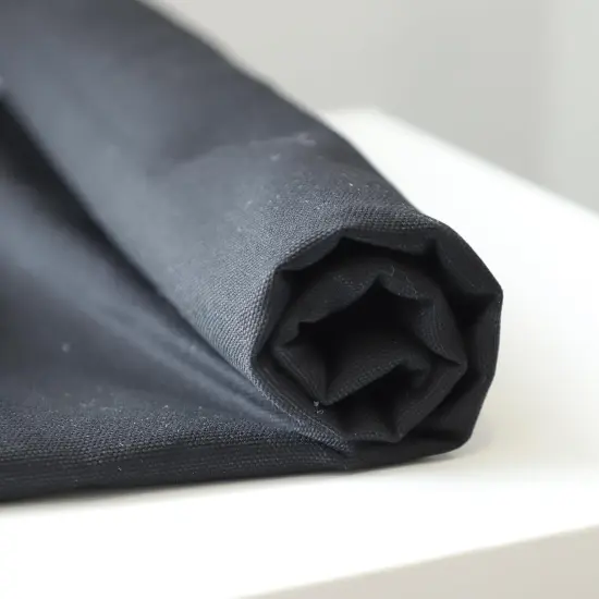 Natural Cotton Canvas Fabric - 59'' Wide, 2 Yard (Black) {2}